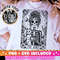 The Aunt Tarot Card SVG PNG, Woman Skeleton Favorite Aunt Sublimation Design, Witchy Skull Funny Aunt TShirt Mug png Svg Cut File, Download.jpg
