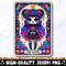 The Goth Tarot Card PNG, Goth Girl Skeleton Sublimation Design, Colorful Gothic Witchy Skull T-Shirt Mug PNG File, Instant Digital Download.jpg