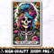 The Plant Lady Tarot Card PNG, Skeleton Sublimation Design, Funny Plant Lover Gardener Skull Tarot T-shirt Mug PNG File, Digital Download.jpg