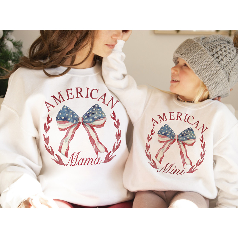 American Mama and Mini Coquette png, 4th Of July png, Mama and mini sublimation, America png, 4th of July shirt designs, Mama sublimation.jpg