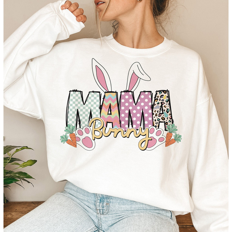 Bunny Mama Png, Easter Sublimation, Mama Sublimation, Easter Design File For Sublimation, Easter PNG, Retro Easter png, Digital Download.jpg