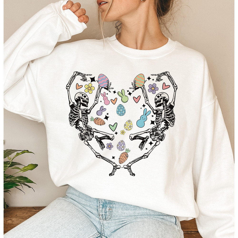 Funny Easter png, Easter sublimation design downoad, Dancing skeleton png, Retro Easter png, Easter eggs, Easter bunny, Easter shirt png.jpg