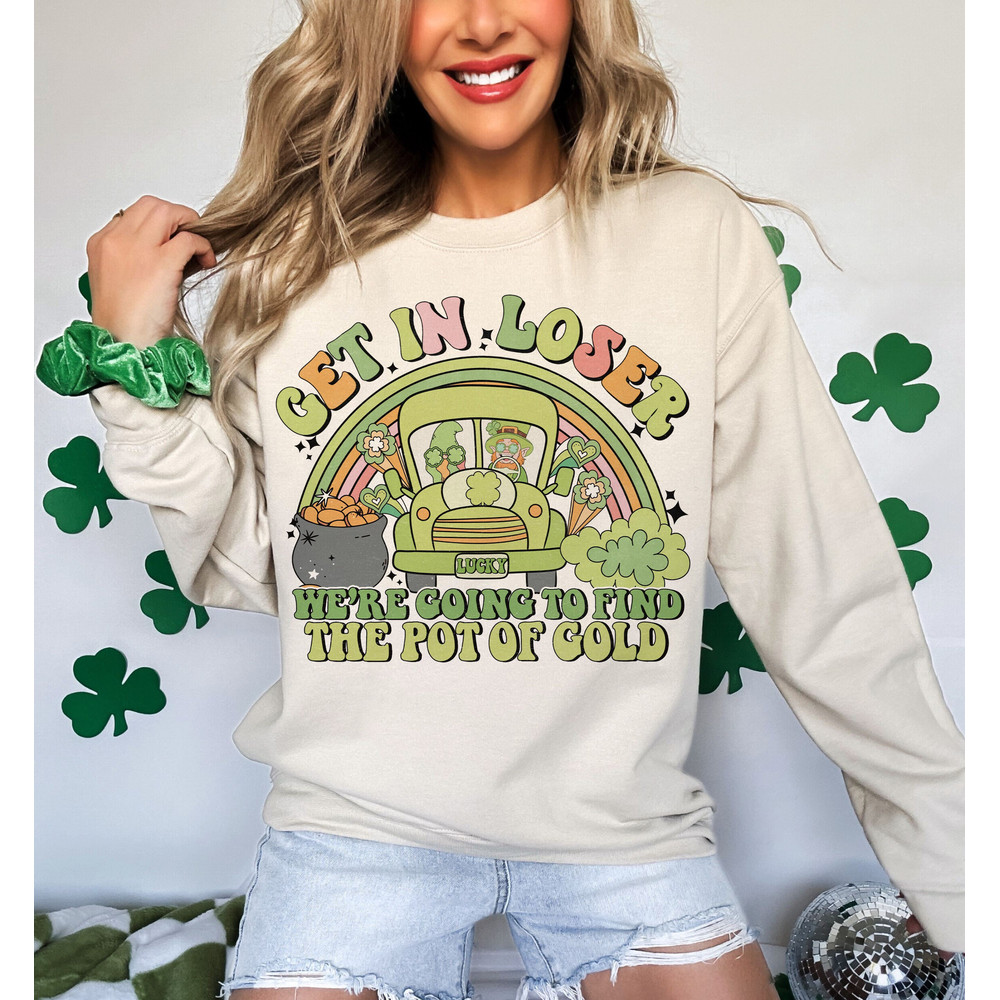 Funny St.Patricks Day Png, St.Patricks Day Png, St Patricks Sublimation, Irish Day Png, Get in loser png, Retro St Patrick's Png, Shamrock.jpg