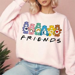 care bear friends svg png, cartoon friends nostalgia shirt,