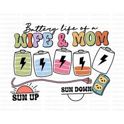 battery life of a wife and mom png, exhausted mom png, sarca