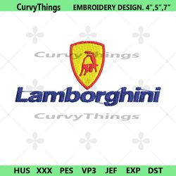 lamborghini logo embroidery download file logo car design file