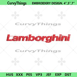 lamborghini red logo embroidery design logo car download file
