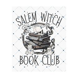 salem witch book club png, halloween sublimation, book reader png, spell book png, spooky season png, witchcraft png, tr
