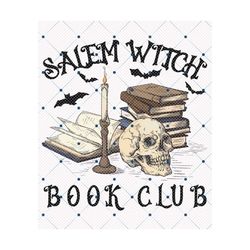 salem witch book club png,halloween sublimation digital design download,book reader png, spell book png, spooky season p