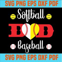 Softball Dad svg, Softball cut file, Softball ball svg, Baseball vector clip art, Softball Dad cut file, Softball Dad t