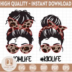 Leopard Mom Life Kid Life png, Funny Brown Leopard Designs, Family Matching Gift, Aviator Glasses, Sublimation Designs,