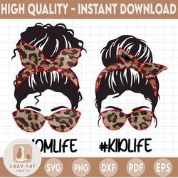 Leopard Mom Life Kid Life png, Funny Brown Leopard Designs, Family Matching Gift, Aviator Glasses, Sublimation Designs,