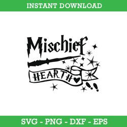 Mischief Hearth SVG, Harry Potter SVG, Wand SVG, PNG DXF EPS, Instant Download