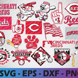 cincinnati reds bundle logo, svg, png, eps, dxf 2