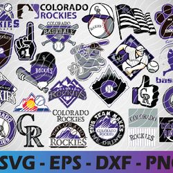 Colorado Rockies bundle logo, svg, png, eps, dxf 2
