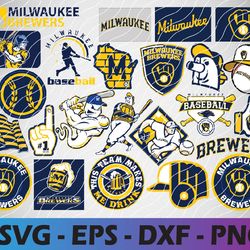 Milwaukee Brewers bundle logo, svg, png, eps, dxf 2