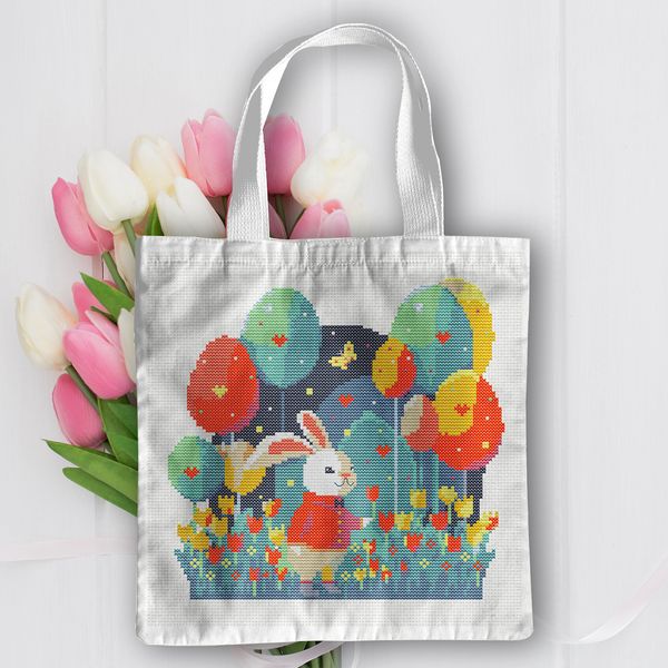 4 Easter bunny with balloons cross stitch pattern.jpg