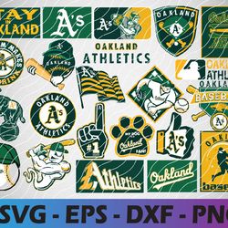 Oakland Athletics bundle logo, svg, png, eps, dxf 2