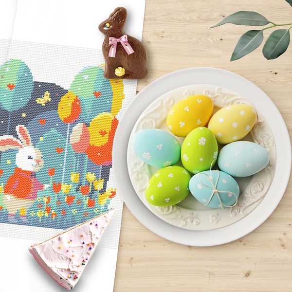 8 Easter bunny with balloons cross stitch pattern.jpg
