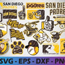 San Diego Padres bundle logo, svg, png, eps, dxf 2