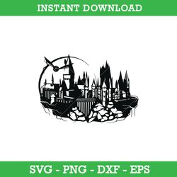 Hogwarts SVG, Hogwarts School of Witchcraft SVG, Harry Potter SVG, PNG DXF EPS, Instant Download