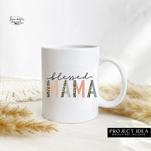 Blessed Mama Sublimation Mug Mockup.png