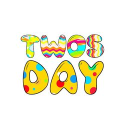 Happy Twosday 22nd Tuesday February 2022 Svg, Colorful Twosday Svg
