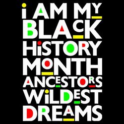 I Am Black History Month Ancestors Wildest Dreams Svg, Juneteenth Svg