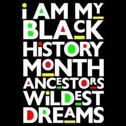 i am black history month ancestors wildest dreams svg, juneteenth svg