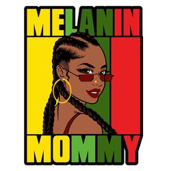 Melanin Mommy Svg, Black Queen Svg, Black Mother Svg