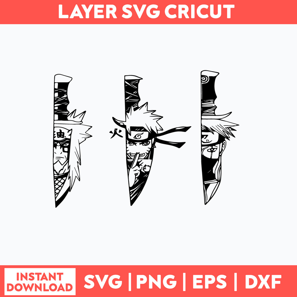 Naruto Knife Anime Svg, Manga Character In Knife Svg, Naruto Knife Svg, Png Dxf Eps File.jpg
