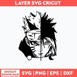 Naruto Sasuke Svg, Anime Svg, Png Dxf Eps File