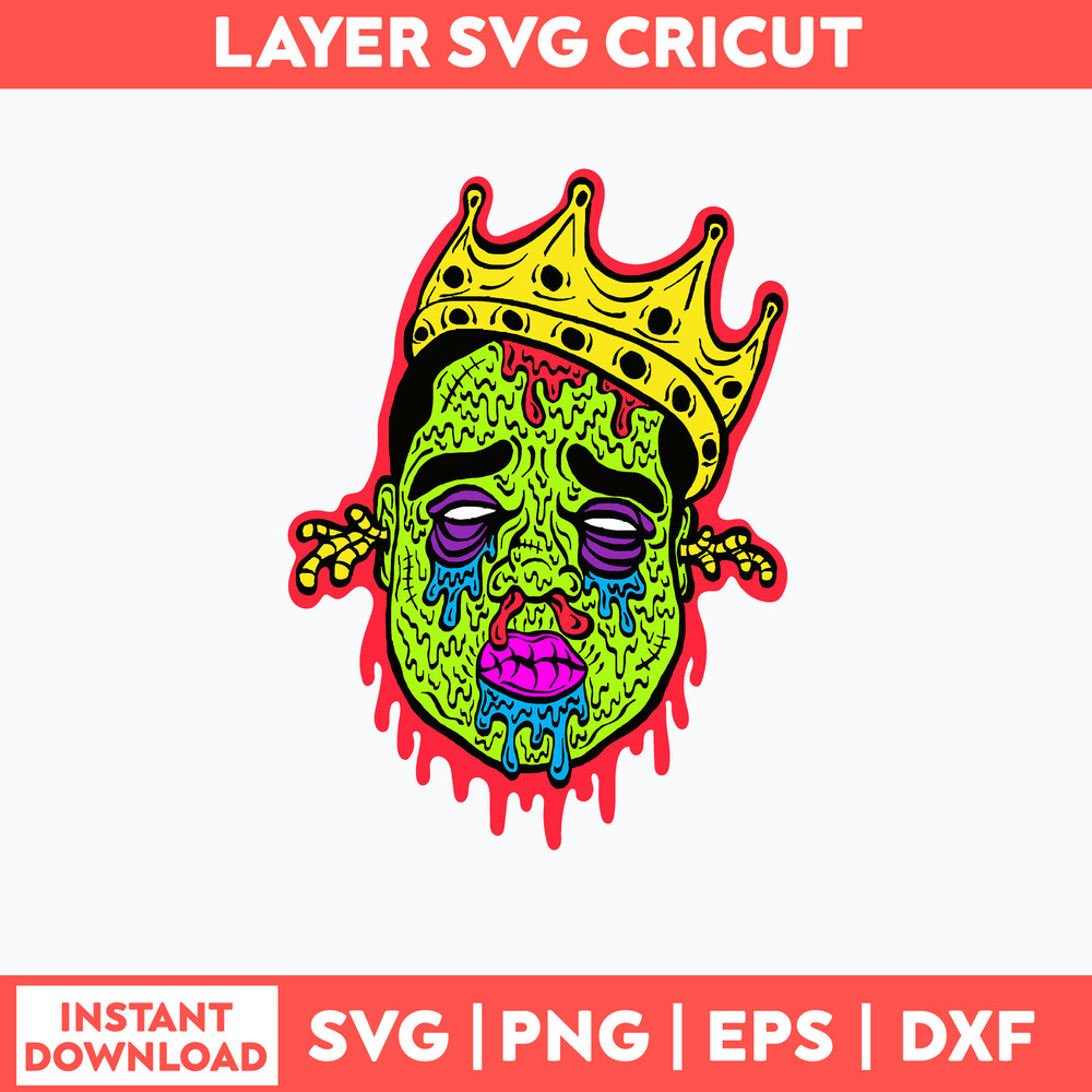 Notorious B.I.G Zombie Svg, Zombie Svg, Png Dxf Eps File.jpg