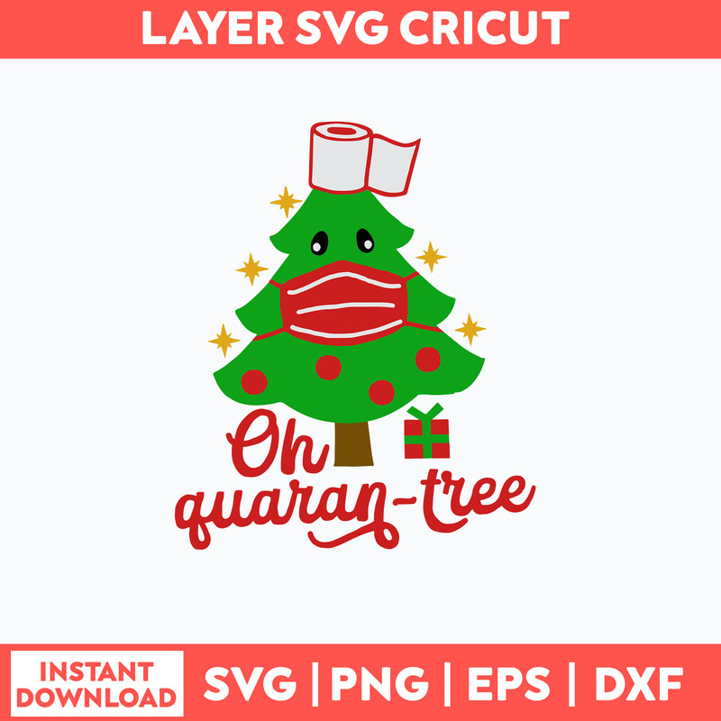 Oh Quaran Tree Svg, Christmas Tree Svg, Png Dxf Eps File.jpg