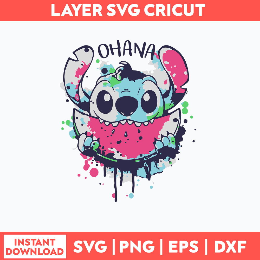 Ohana water melone Svg Stitch Svg, Png Dxf Eps File.jpg