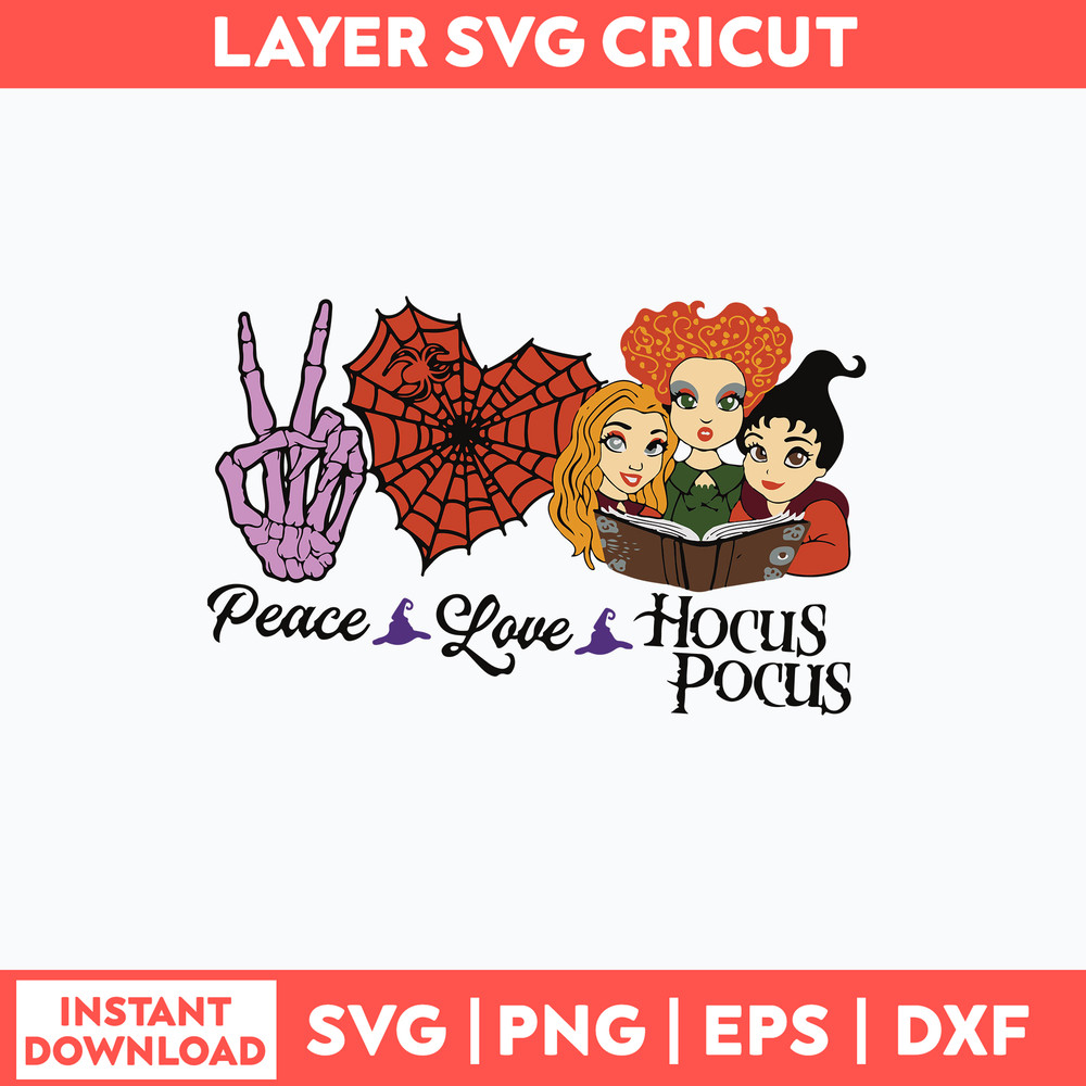 Peace Love Hocus Pocus Svg, Hocus Pocus Svg, Png Dxf Eps File.jpg