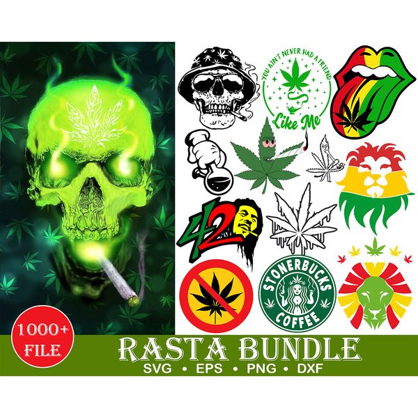 1000 Rasta, Rasta svg, Rasta, Weed svg, Weed svg bundle, Weed Leaf svg, Marijuana svg, High Svg, weed svg Instant Download.jpg