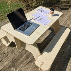 Digital Template Cnc Router Files Cnc Desk Laptop Files for Wood Laser Cut Pattern