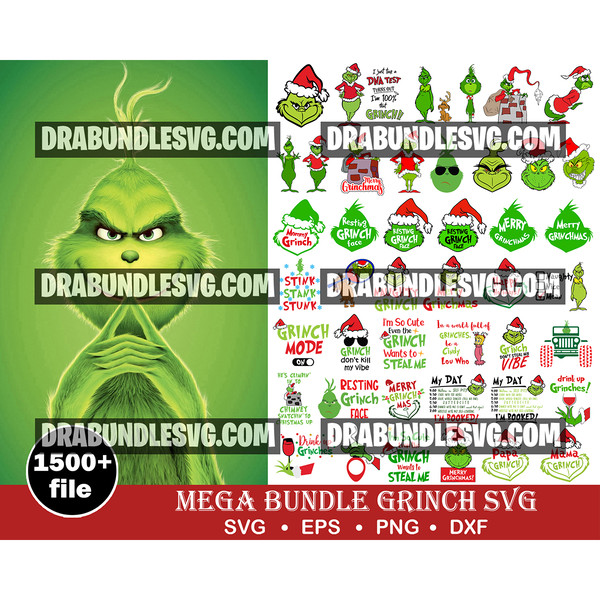 1500 Grinch svg, Grinch christmas svg, Christmas svg, Grinchmas svg, Grinch face svg, Cut file svg, Cricut svg, png svg dxf eps, instant Download.jpg