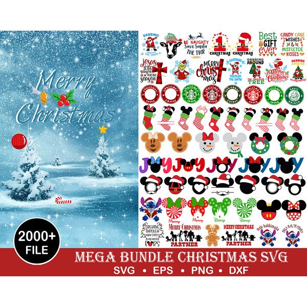 2000 Christmas Bundle svg, Merry Christmas svg, Christmas lights svg, christmas svg, snowman svg, Christmas santa svg, Mickey Christmas svg.jpg