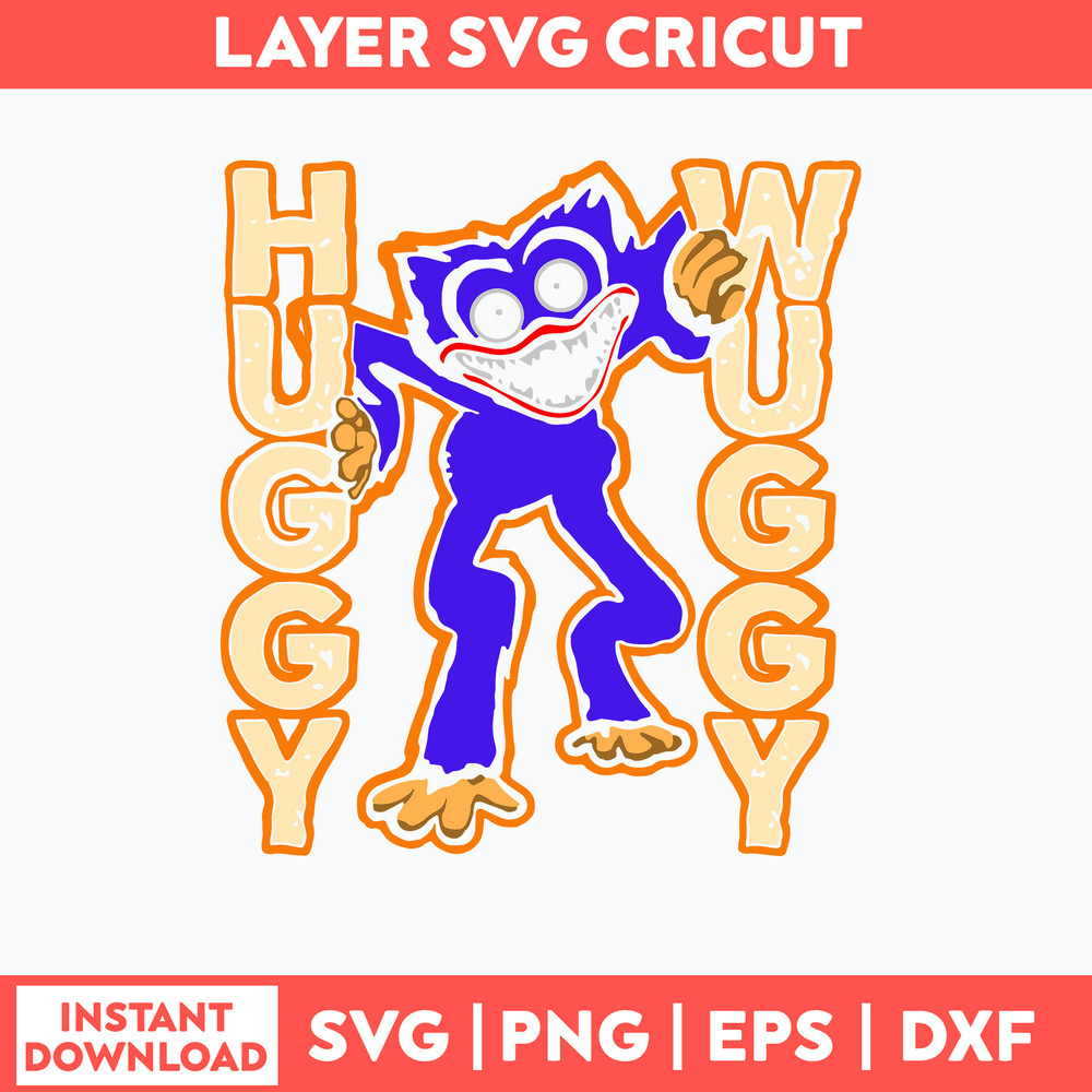 Poppy Playtime Huggy Wuggy Svg, Huggy Wuggy Svg, Png Dxf Eps File.jpg