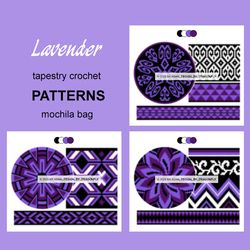 SET OF CROCHET BAG PATTERNS / PDF / Tapestry crochet bag / wayuu mochila bag / 84