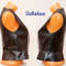 Chic black colour not expensive women's vest genuine leather exclusive handmade.jpg