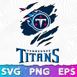 Tennessee Titans Ripped Logo SVG, Titans PNG Logo, Titans NFL Logo