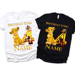lion king birthday family t-shirts. the lion king birthday t-shirts. lion king birthday t-shirts.