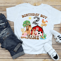 farm birthday family t-shirts. barnyard birthday t-shirts. farm birthday t-shirts. read the description.