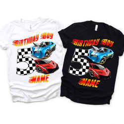 Racing Cars Birthday Family T-shirts. Racing Cars Birthday T-shirts. Cars Birthday T-shirts.