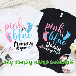 pink or blue i love you gender reveal t-shirt, gender reveal keeper of the gender top. gender reveal t-shirts.