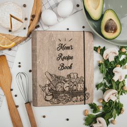 Recipe Journal, Family Cook Book, Personalized Recipe Book,  Xmas Gift, Custom Cook Book for Mother