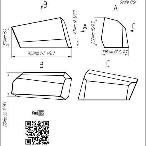 Project 564. Stained glass printable pattern. Brillant3d